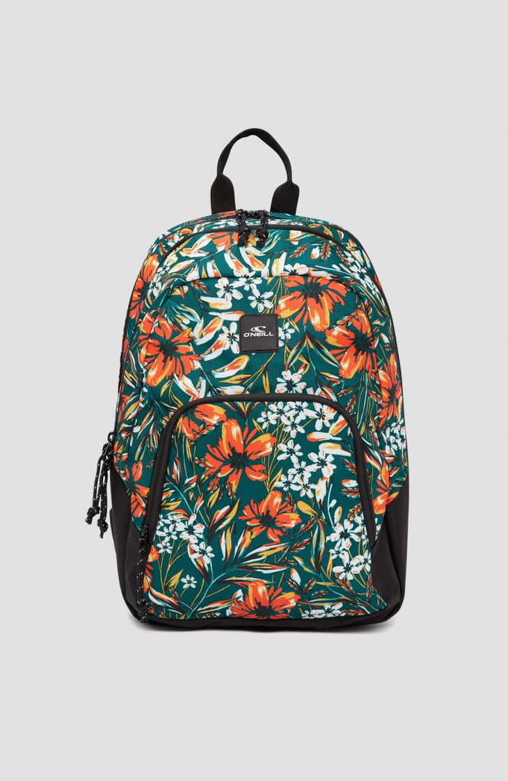 Wedge Small Backpack | Flower Wall
