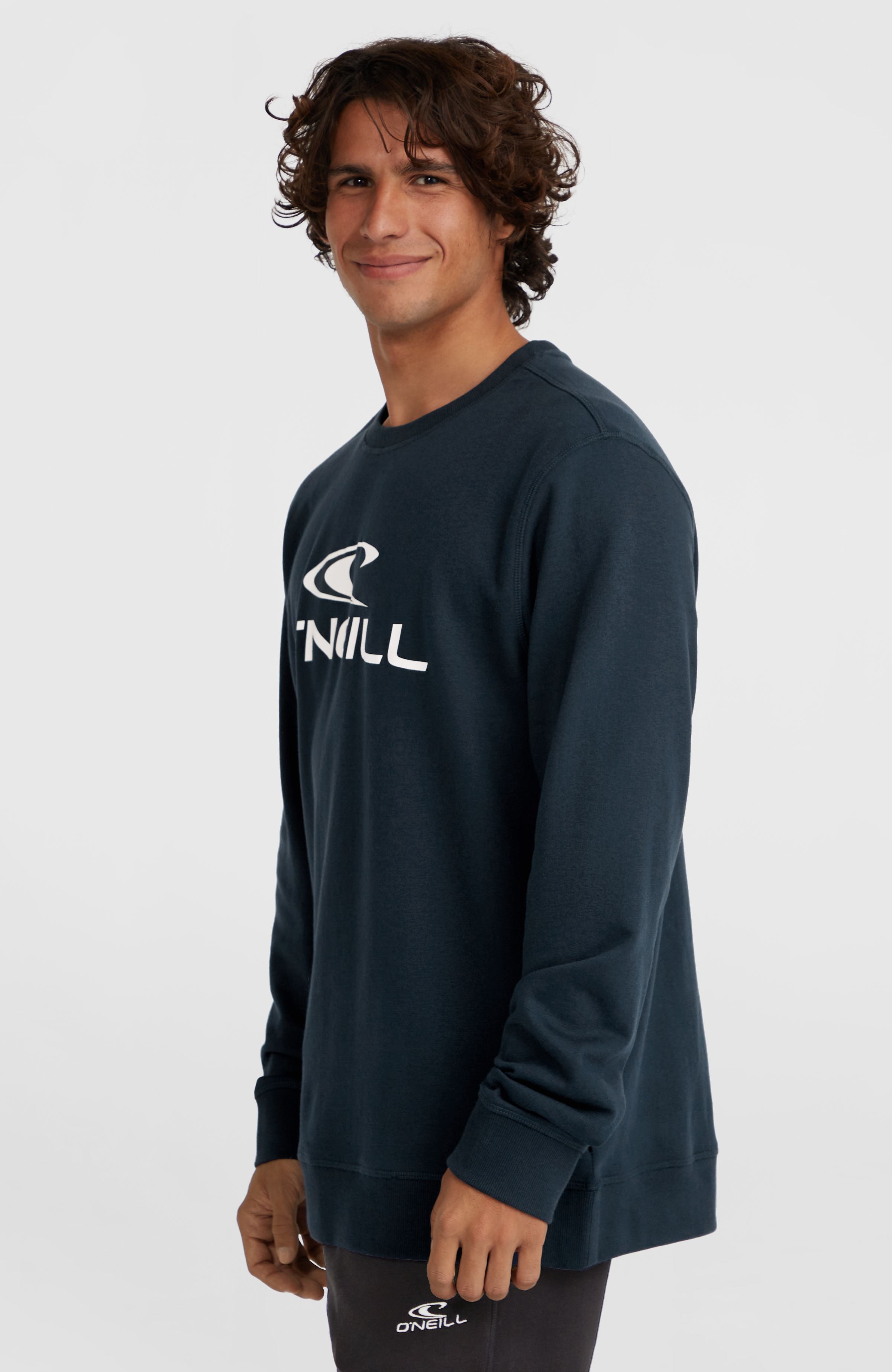 Modieuze sweatshirt heren kaki kleur Goedkoop