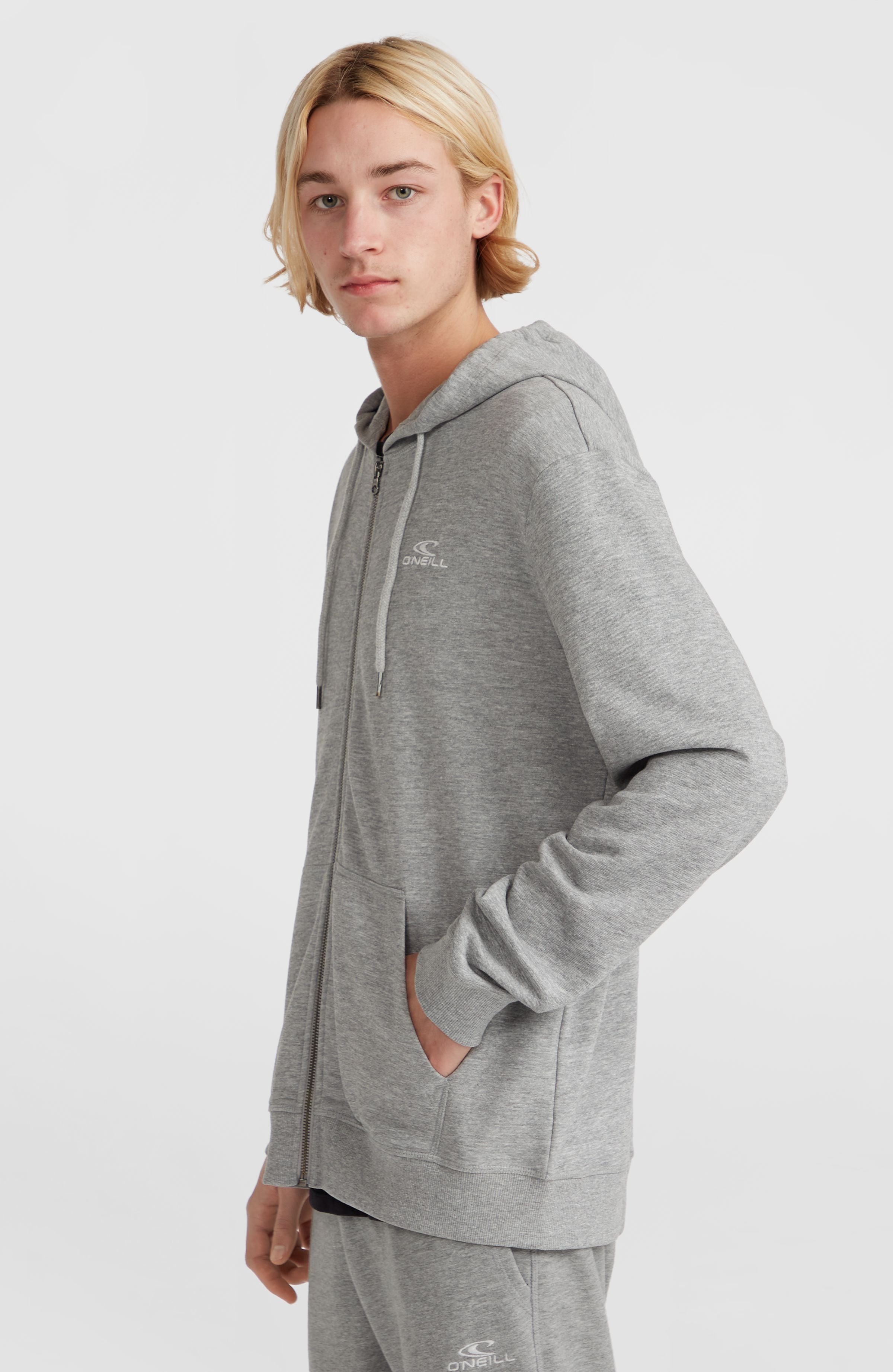 O'Neill Small Logo Full-Zip Hoodie | Silver Melee – O'Neill