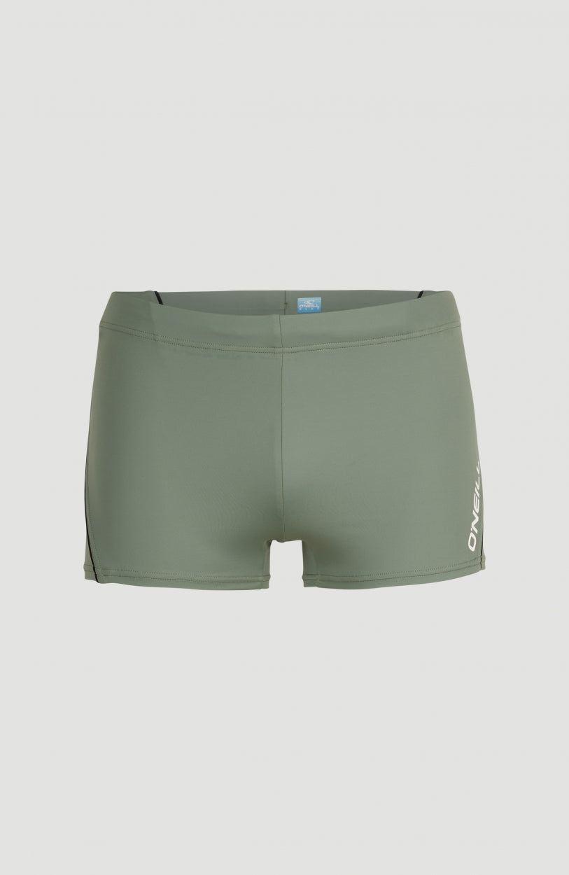 Solid Swimtrunks | Deep Lichen Green