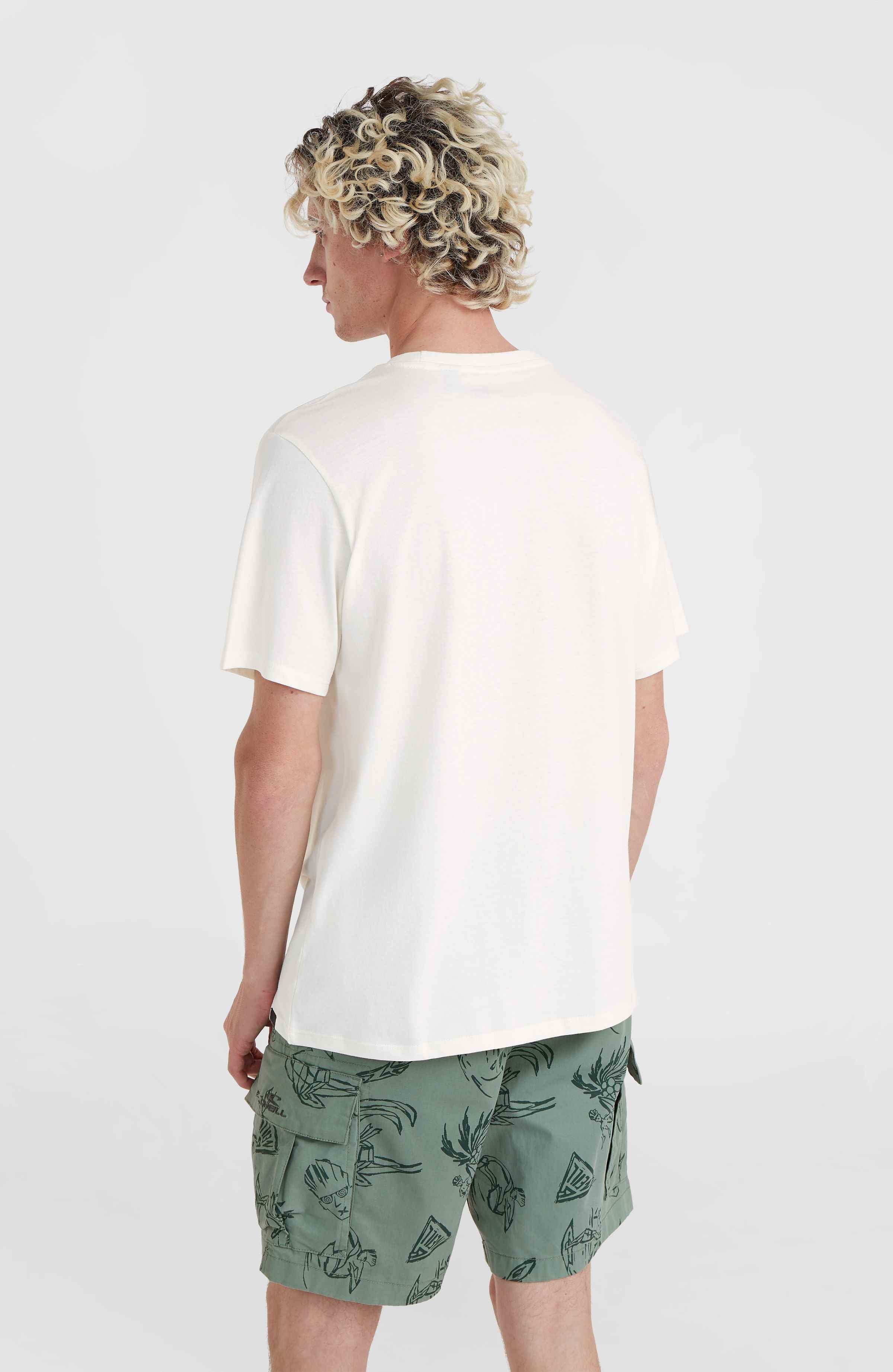 【oan】Snow Vintage Washing Short Sleeve T-Shirt Fried Snowflakes Streetwear Unisex Heavyweight Drop Shoulder