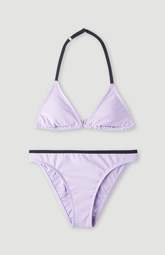 Essentials Triangle Bikini Set | Purple Rose