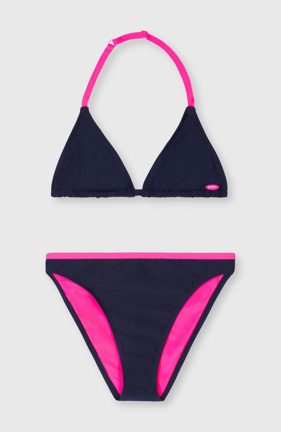 Essentials Triangle Bikini Set | Peacoat