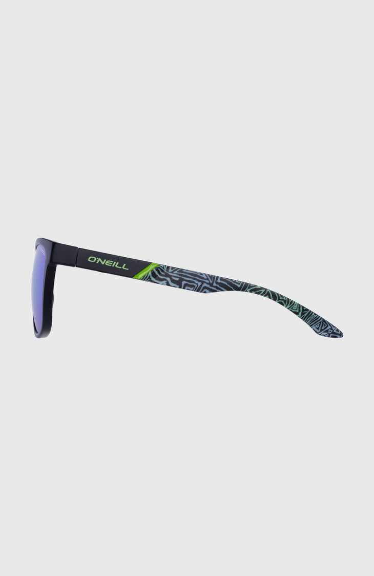 O'Neill DawnPatrol sunglasses | MATTE BLACK/ GREEN RETRO PRINT