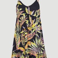 Malu Beach Dress | Black Tropical Flower