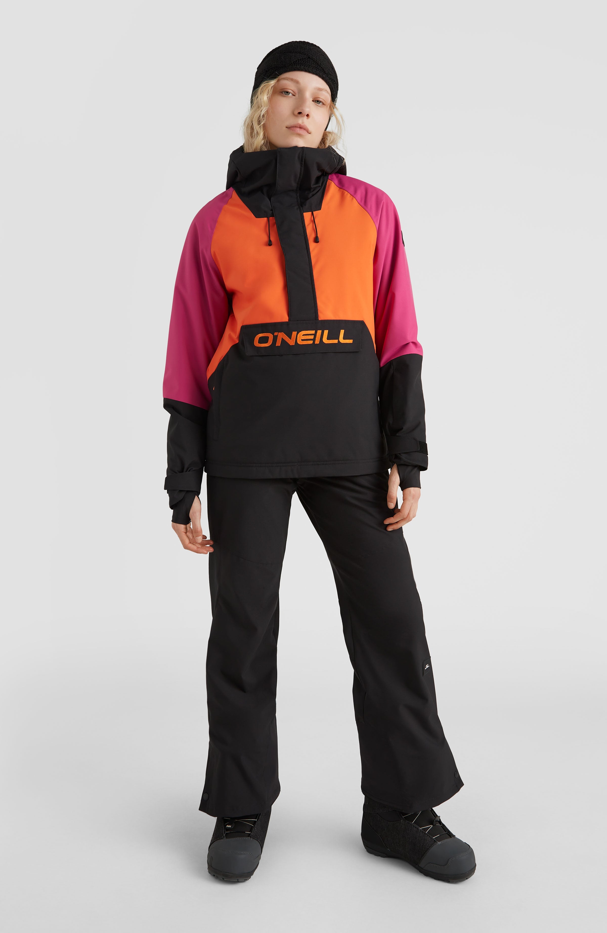 O'Riginals Snow Jacket | Fuchsia Red Colour Block