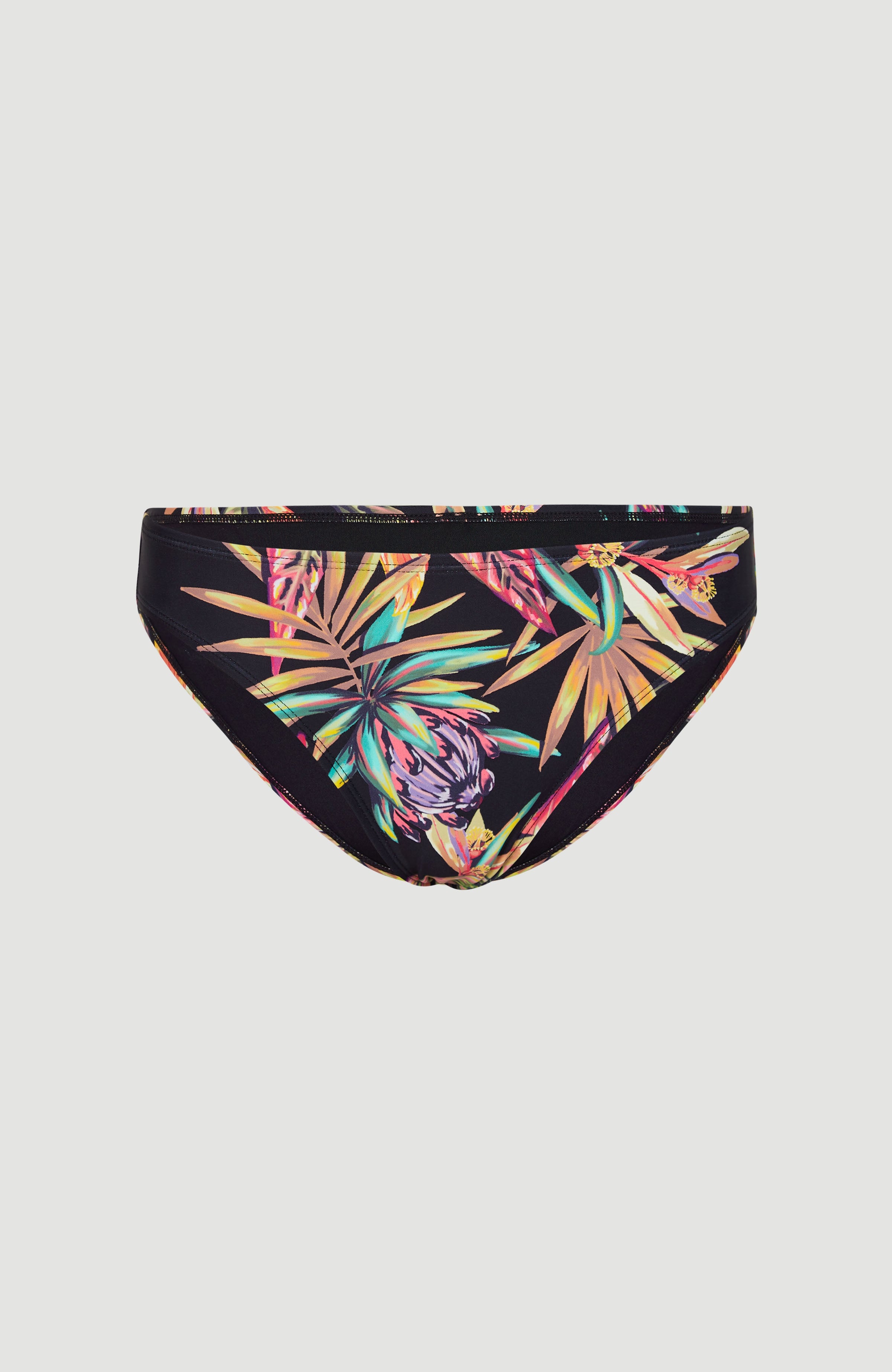 Rita Bikini Bottoms | Black Tropical Flower