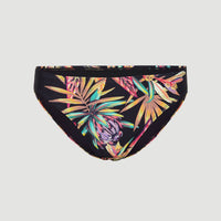 Rita Bikini Bottoms | Black Tropical Flower