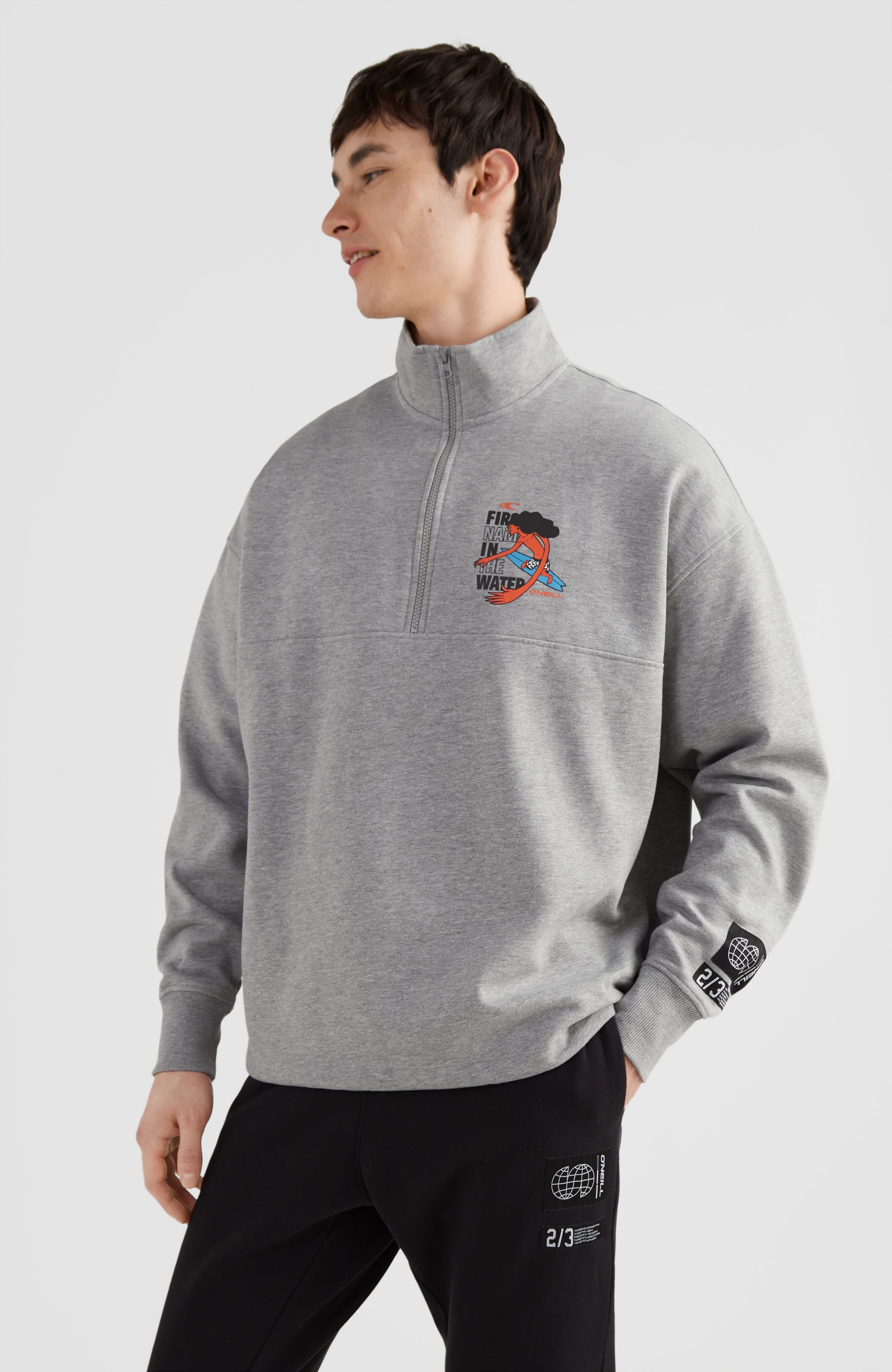 Progressive Half Zip Sweatshirt | Silver Melee – O'Neill