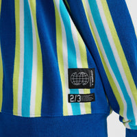 Brights Terry Hoodie | Blue Towel Stripe