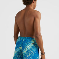 Cali Melting 16'' Swim Shorts | Bright Blue Tie Dye