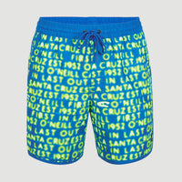 Scallop Neon 16'' Swim Shorts | Bright Blue Neon Lights