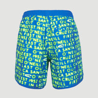Scallop Neon 16'' Swim Shorts | Bright Blue Neon Lights