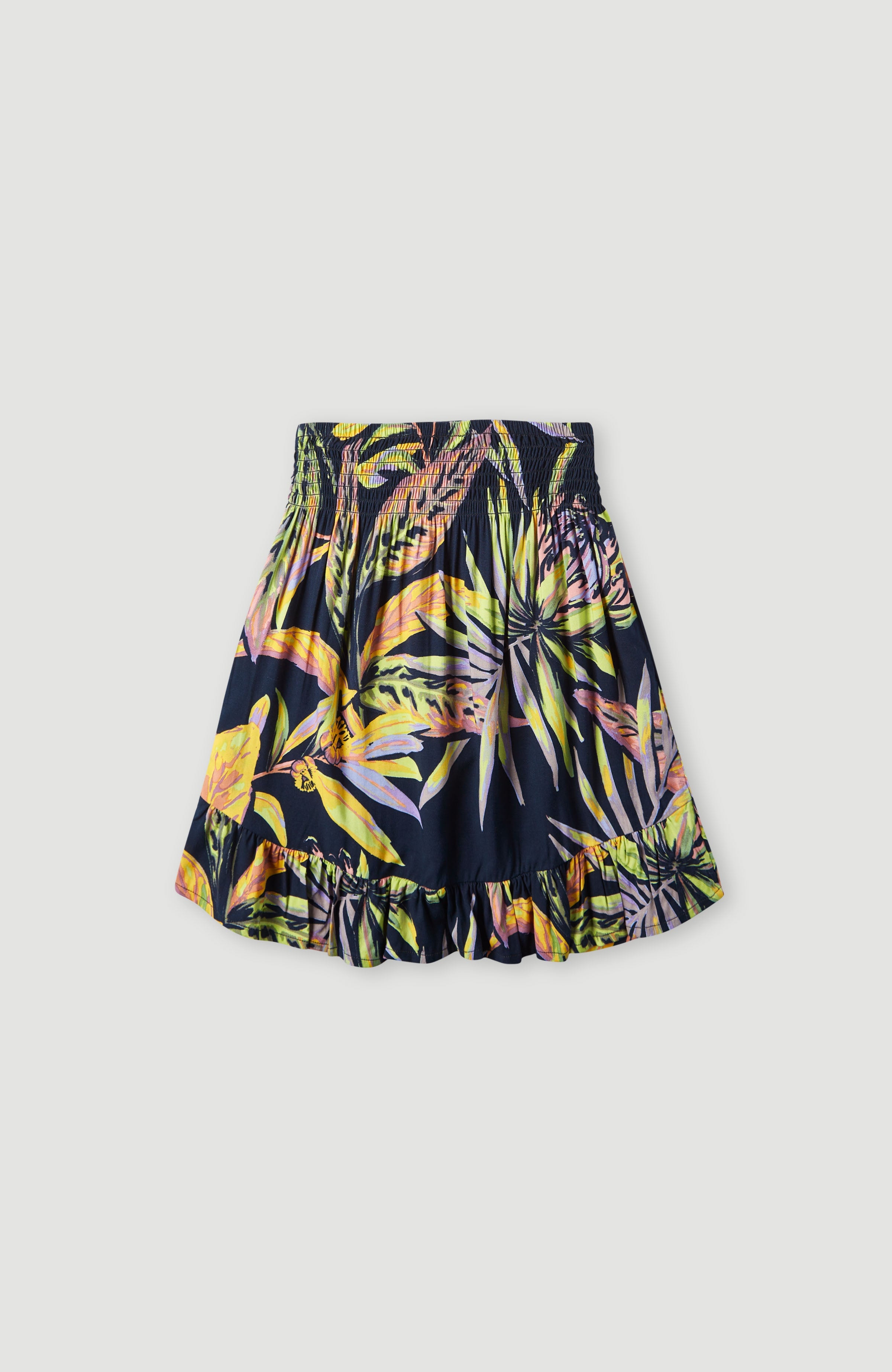 Lilia Smocked Skirt | Black Tropical – Flower O\'Neill