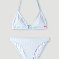 Surf State Triangle Bikini Set | Blue Simple Stripe