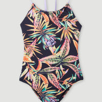 Cali Swimsuit | Black Tropical Flower