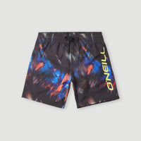 Cali Rutile 14'' Swim Shorts | Black Future Fade