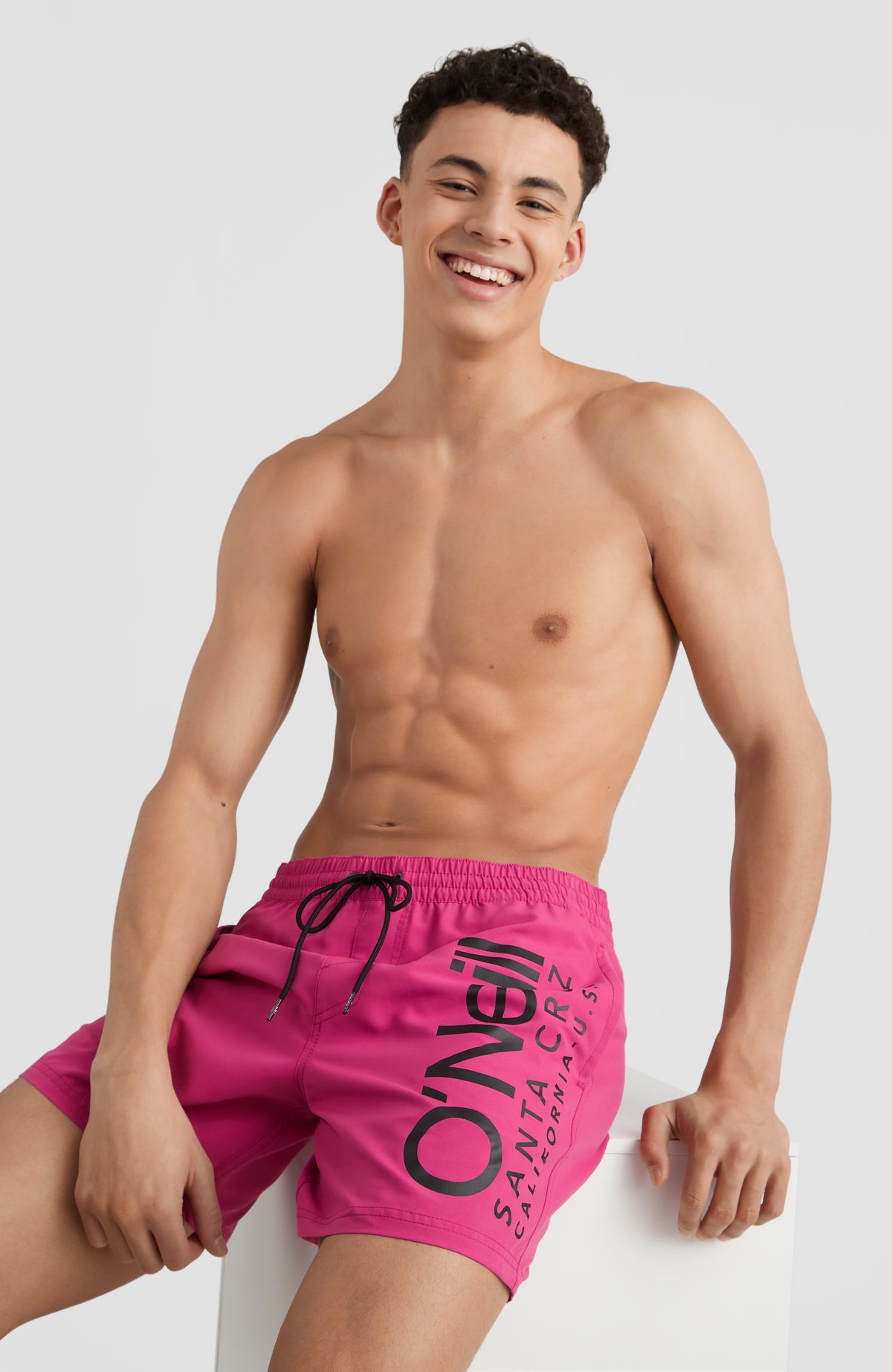 Original Cali Swim Shorts | Fuchsia Red
