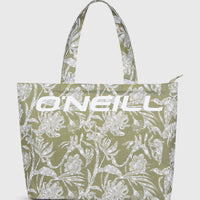 Coastal Print Tote Bag | Green Textured Jungle