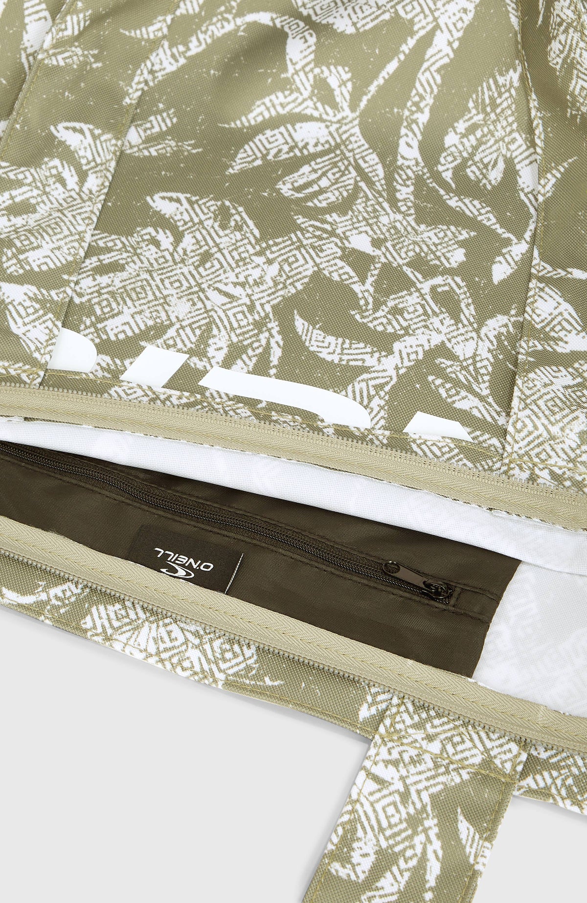 Coastal Print Tote Bag | Green Textured Jungle