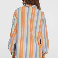 Beach Vintage Long Shirt | Vintage Stripe