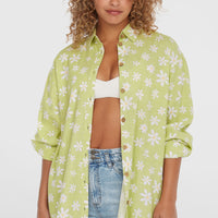 Beach Vintage Long Shirt | Green Daisyline