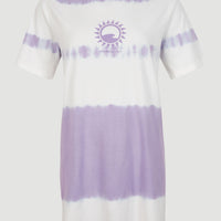 Women Of The Wave T-Shirt Dress | Purple Tie Dye