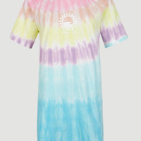 Women Of The Wave T-Shirt Dress | Blue Tie Dye