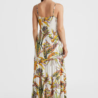 Quorra Maxi Dress | White Tropical Flower