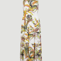 Quorra Maxi Dress | White Tropical Flower