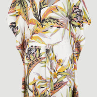 Hana Beach Cover Up | White Tropical Flower