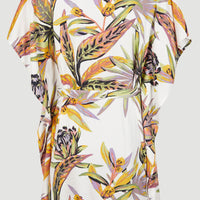 Hana Beach Cover Up | White Tropical Flower