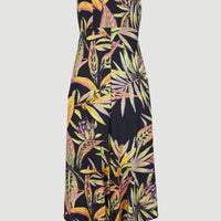 Alba Jumpsuit | Black Tropical Flower