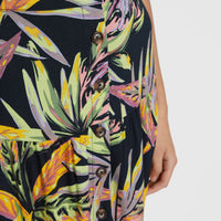 Alofa Maxi Skirt | Black Tropical Flower