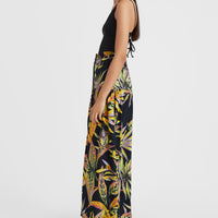 Alofa Maxi Skirt | Black Tropical Flower