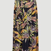 Alofa Maxi Skirt | Black Tropical Flower