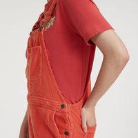 Cord Dungarees | Red Orcher