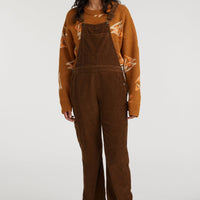Cord Dungarees | Melted Chocolate