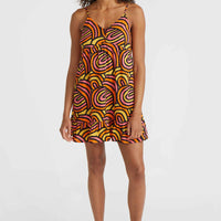 Malu Beach Dress | Orange Rainbow Stripe