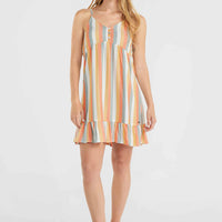 Malu Beach Dress | Orange Multistripe