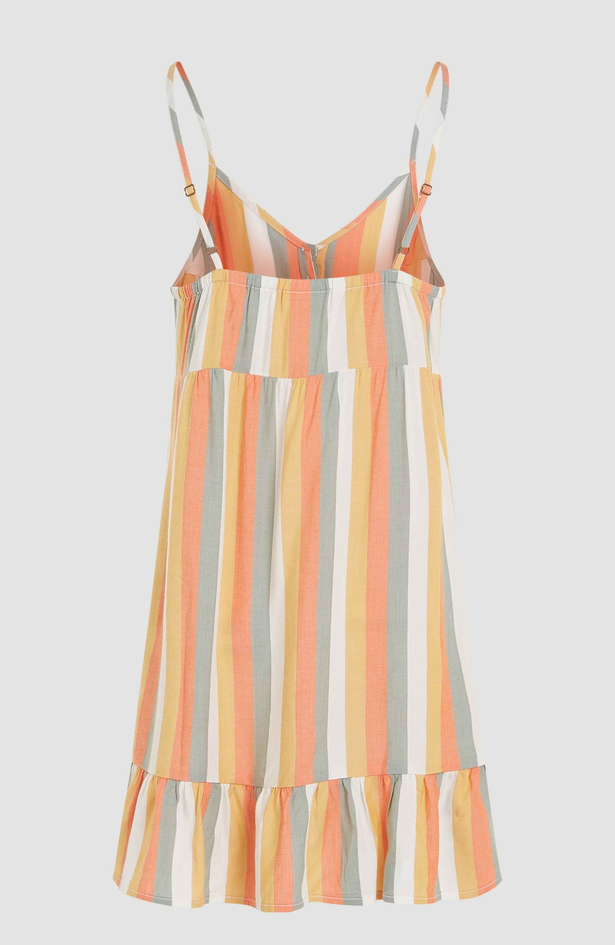 Malu Beach Dress | Orange Multistripe