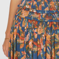 Devyn Maxi Skirt | Blue Painted Tropics