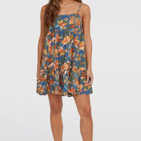 Rilee Short Dress | Blue Painted Tropics