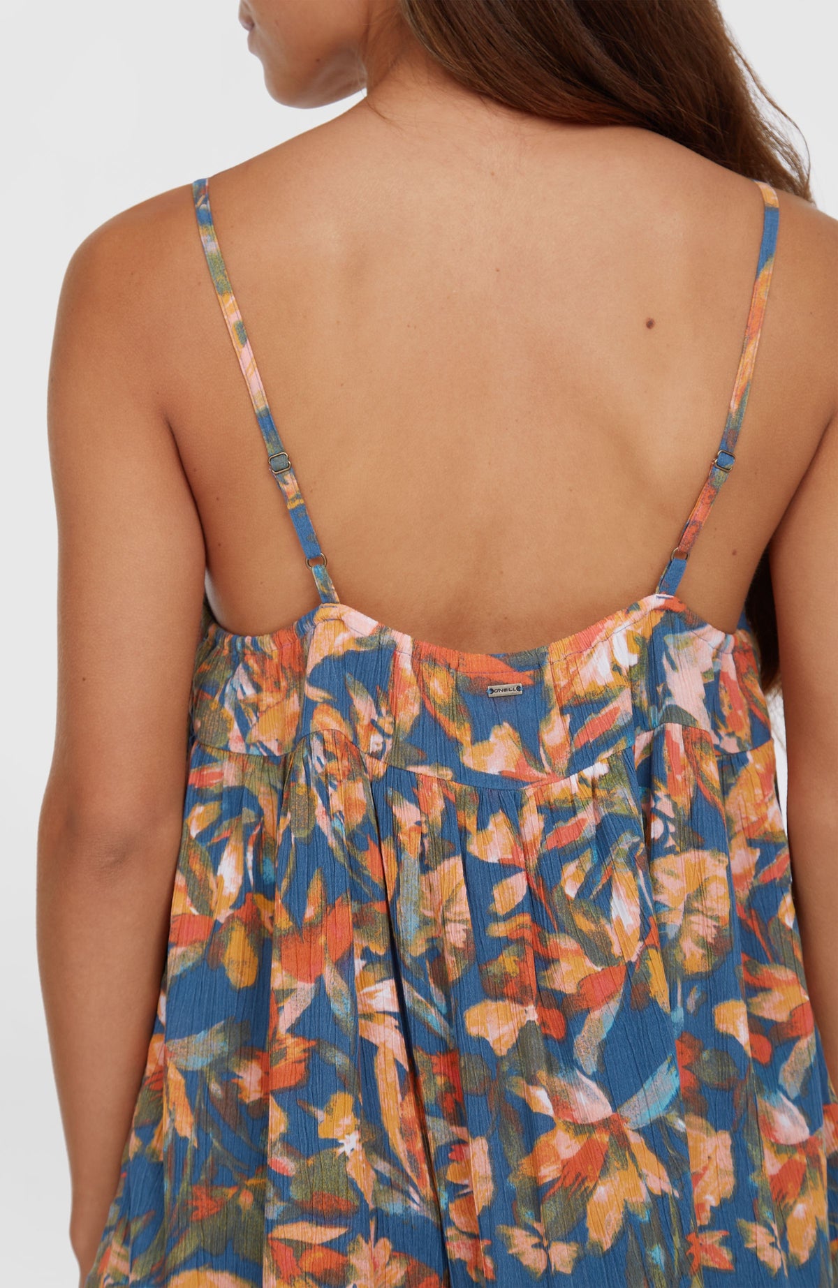 Rilee Short Dress | Blue Painted Tropics