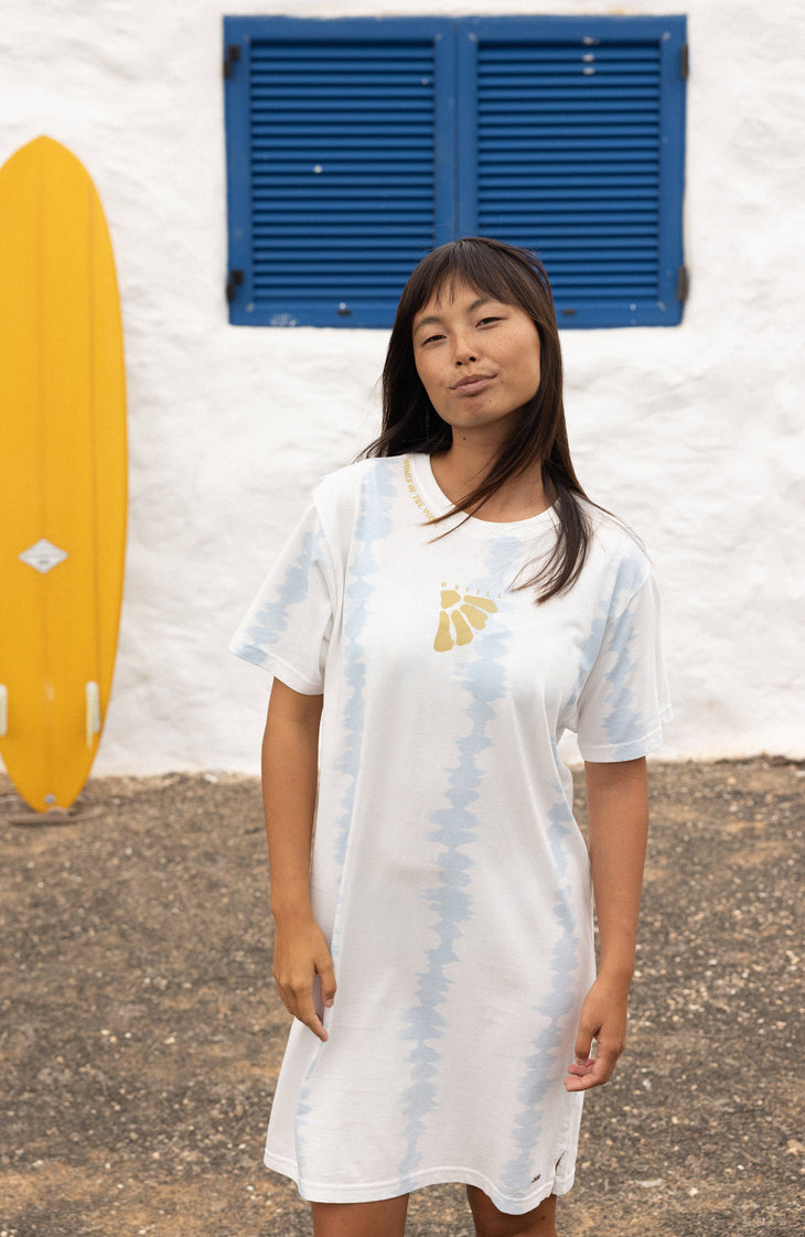 Women of the Wave T-Shirt Dress | White TDTee