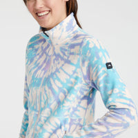 Clime Printed Full-Zip Fleece | Pink Tie Dye