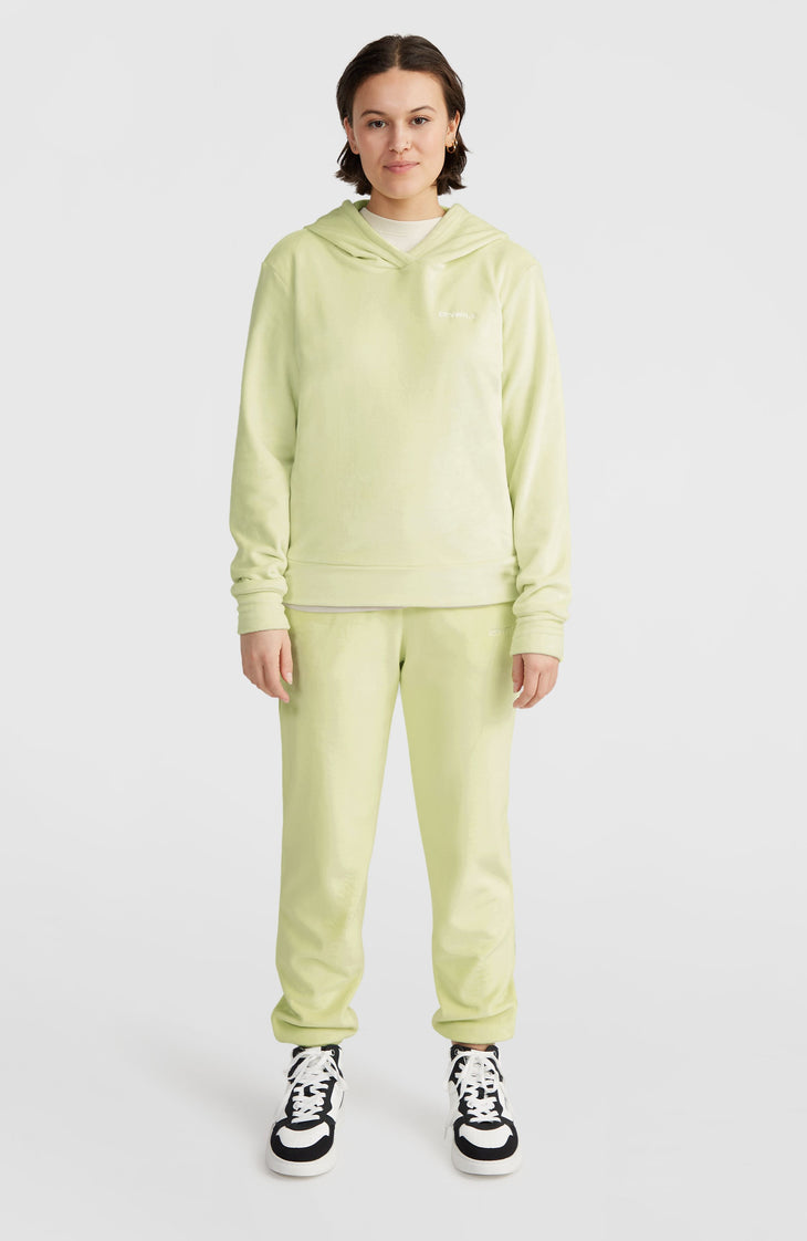 Velour Hoodie Fleece | Lime Wash