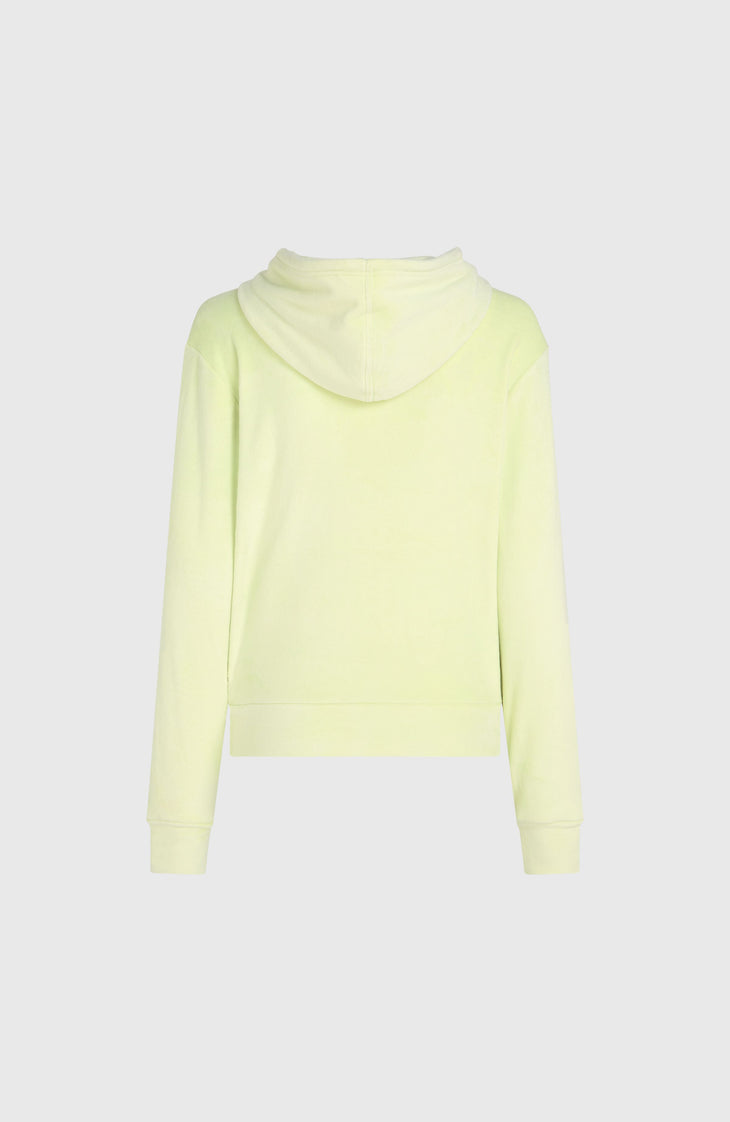 Velour Hoodie Fleece | Lime Wash
