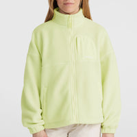 High-Pile Full-Zip Fleece | Lime Wash