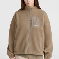 High-Pile Full-Zip Fleece | Concrete